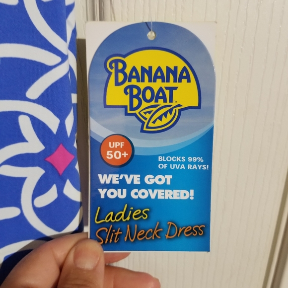 Banana Boat Slit Neck Swimsuit Cover Up - Picture 2 of 4